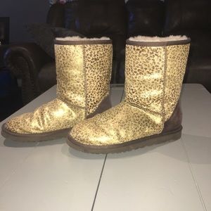 Ugg Leopard Calf Hair Boots